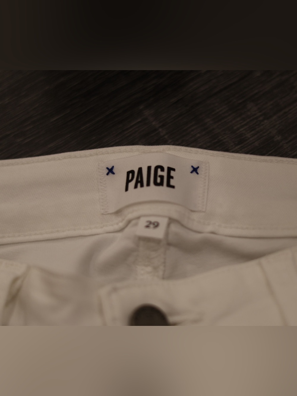 NWT PAIGE Skyline Ankle Peg White Jeans Size 29 Mid Rise Skinny
